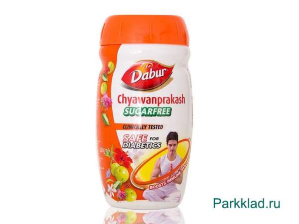 Чаванпраш 0Дабур (без сахара) Chyawanprakash Dabur 500 гр Индийский джем без сахара