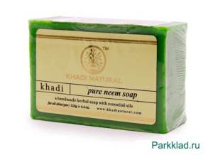 Khadi Pure Neem SOAP Кхади мыло «Ним» 125 гр Индийское мыло. Мыло Кхади «Ним»