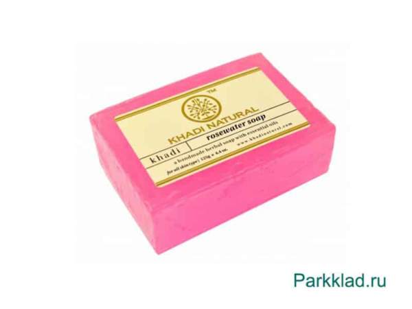 Khadi ROSE WATER SOAP/Кхади мыло «Розовая вода» 125 гр