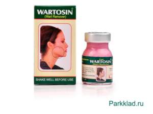 Вартосин (Wartosin) для удаления бородавок и папиллом Wart Remover 3 мл. Индийское средство от бородавок.