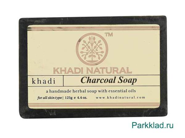 Khadi Charcoal SOAP/Кхади мыло «Активированный уголь» 125 гр