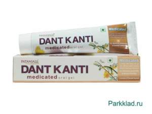 Зубная паста Patanjali Dant Kanti Medicated 100 гр